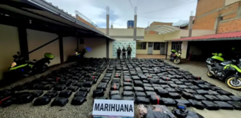 Policía incauta más de dos toneladas de marihuana en vía fronteriza de Nariño