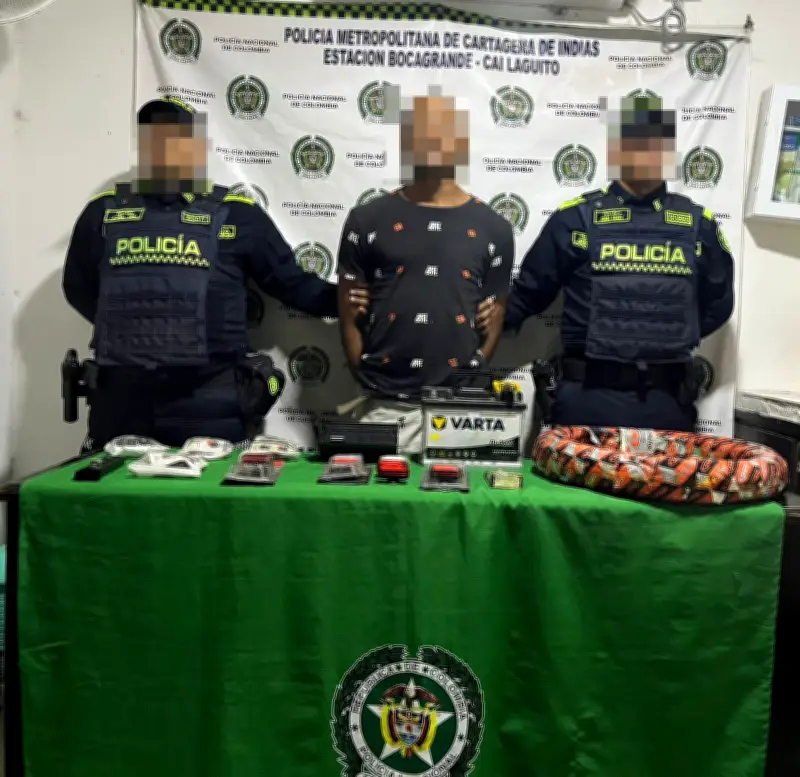 Policía Nacional asesta golpe contundente al hurto en Cartagena con más de 20 capturas