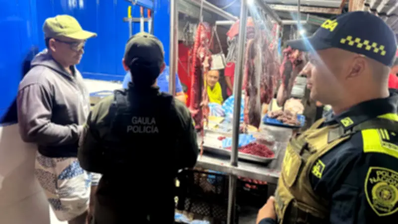 Policía Nacional despliega operativo masivo en mercado de Baracoa, Magangué