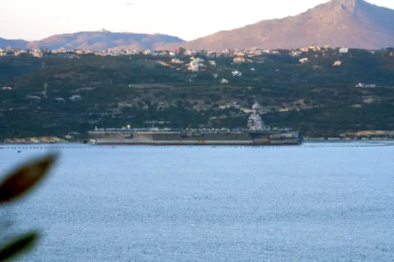 Portaaviones USS Gerald R. Ford llega a Israel en despliegue militar de EE.UU. ante posible ataque a Irán