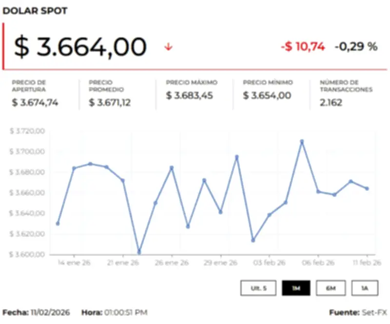 Precio del dólar y petróleo hoy 12 de febrero de 2026: análisis de mercado