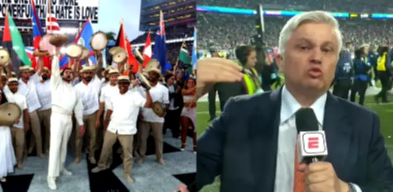 Presentador de ESPN llora por Bad Bunny en el Super Bowl: 'Una lágrima en el ojo'