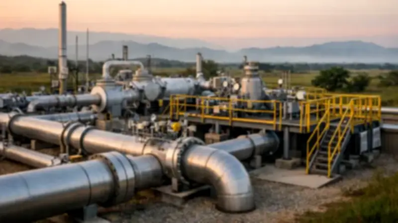 Producción de gas en Colombia cayó 17,1% en 2025 según reporte de la ANH