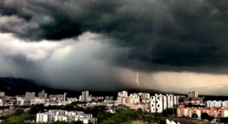 Pronóstico del tiempo en Bucaramanga: Lluvias intensas y tormentas eléctricas este martes