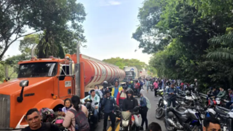 Protesta en Sabana de Torres por falta de transporte escolar rural afecta a más de mil estudiantes