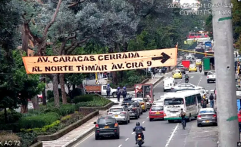 Protestas y accidentes paralizan movilidad en Bogotá afectando a miles de usuarios