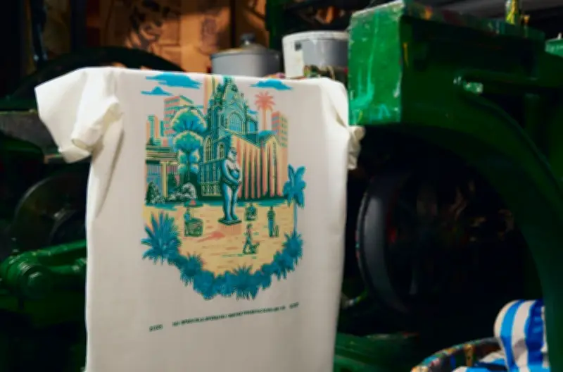 QUEST y La Linterna lanzan cápsula de camisetas que fusionan arte tipográfico del siglo XIX con moda contemporánea