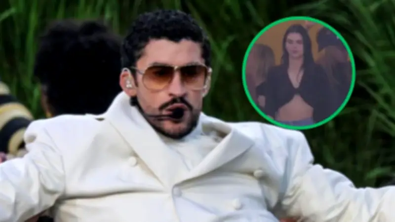 Reacción de Kendall Jenner al show de Bad Bunny en el Super Bowl genera polémica en redes