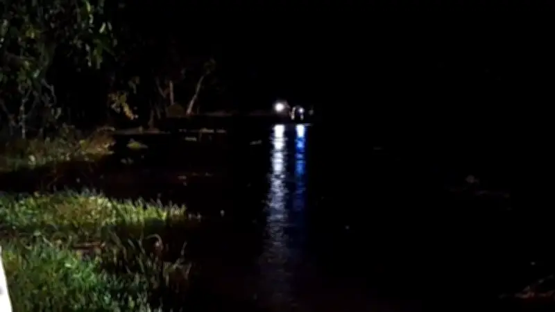 Rescatan a hombre atrapado por creciente súbita en Guadalupe, Santander