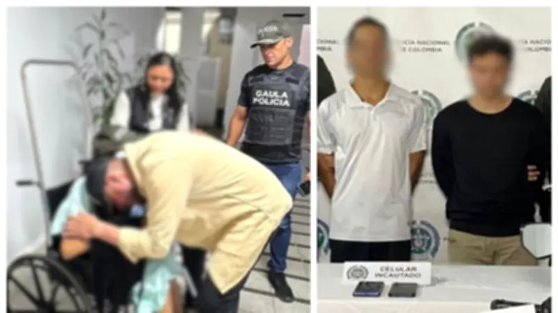 Rescatan en Medellín a mujer embarazada secuestrada para obligarla a abortar: capturan a dos sujetos