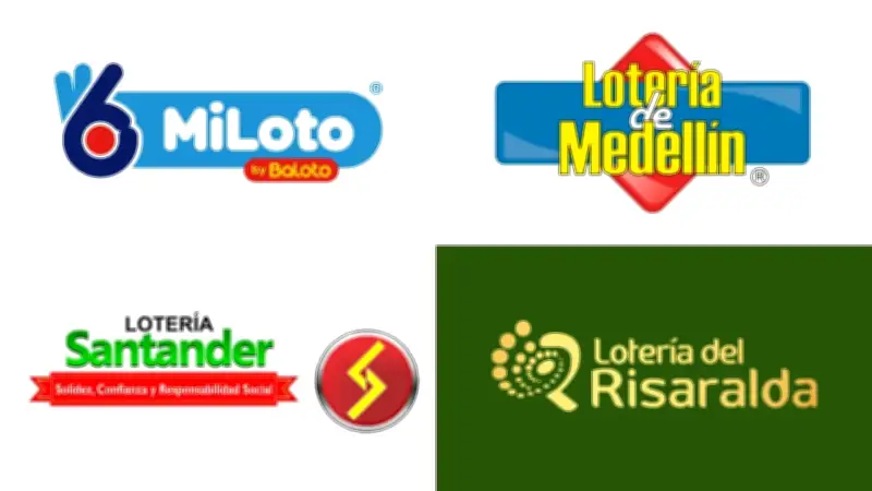 Resultados oficiales de las loterías de Medellín, Santander, Risaralda y Miloto este 13 de febrero