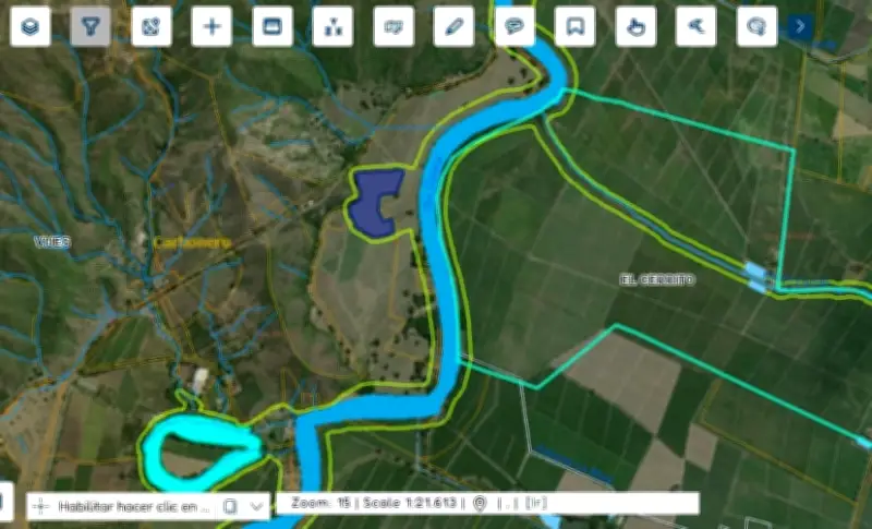 Río Cauca rompe dique en El Cerrito, Valle del Cauca, causando inundaciones en cultivos cañeros