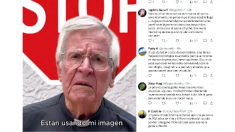Sacerdote del Minuto de Dios denuncia estafa con deepfake que usa su imagen para vender colágeno