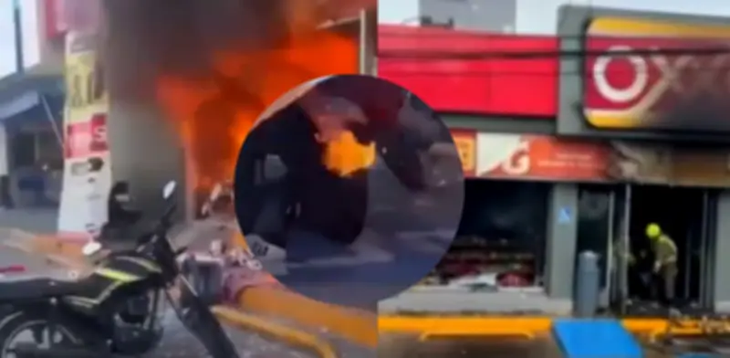 Sujetos armados incendian tienda en México tras muerte de 'El Mencho': trabajadora huye envuelta en llamas