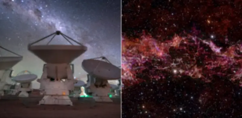 Telescopio Alma capta la imagen más extensa del centro galáctico y revela su composición molecular