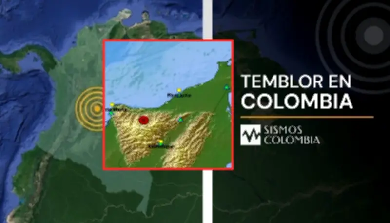 Temblor de magnitud 3.2 sacude Dibulla en La Guajira: reportes en redes sociales