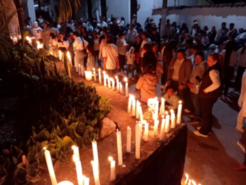 Tona, Santander: comunidad exige justicia tras velatón por niño de 10 años hallado muerto