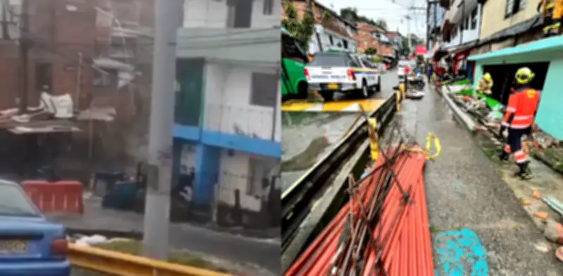 Tormenta eléctrica causa inundaciones y caídas de árboles en Medellín y Bello