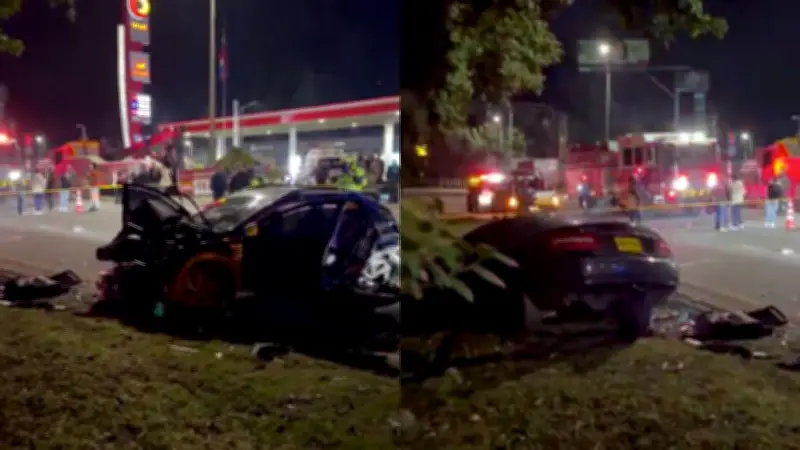 Tragedia en la Autopista Norte: Dos mujeres fallecen en choque múltiple con bus