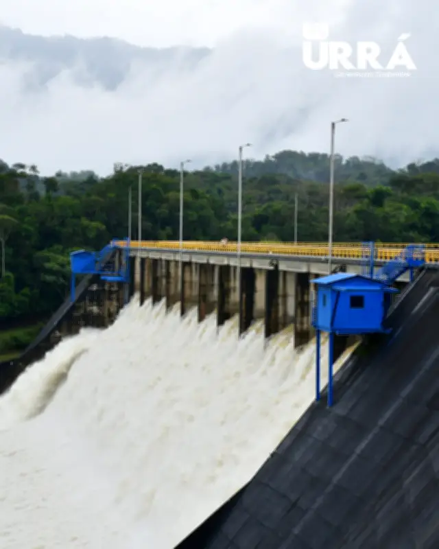 Urrá incrementa descargas al río Sinú por lluvias históricas en Córdoba y Montería
