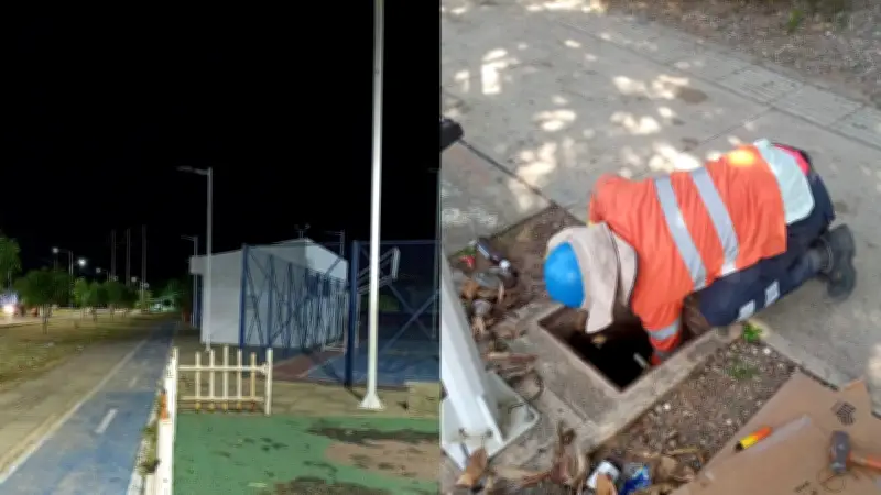 Vandalismo en Valledupar: $657 millones en pérdidas por robo de luminarias y cableado