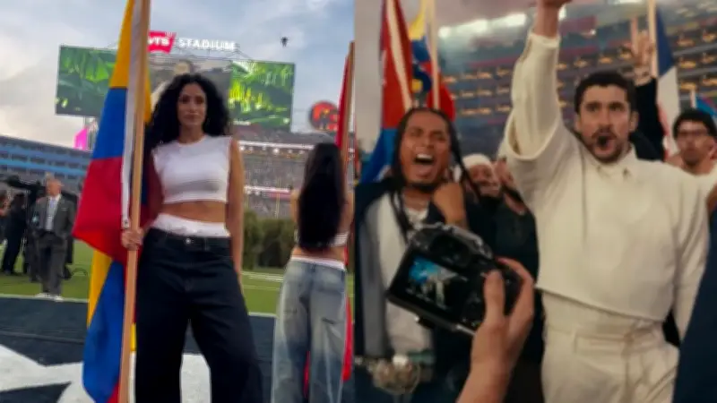 Vanessa Ferran, la colombiana que ondeó la bandera en el histórico show de Bad Bunny en el Super Bowl