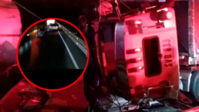 Video capta el instante exacto del accidente en el Alto de la Línea