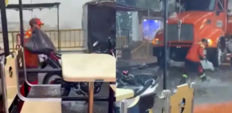 Video viral de recolector bajo la lluvia reaviva debate sobre el salario mínimo en Colombia