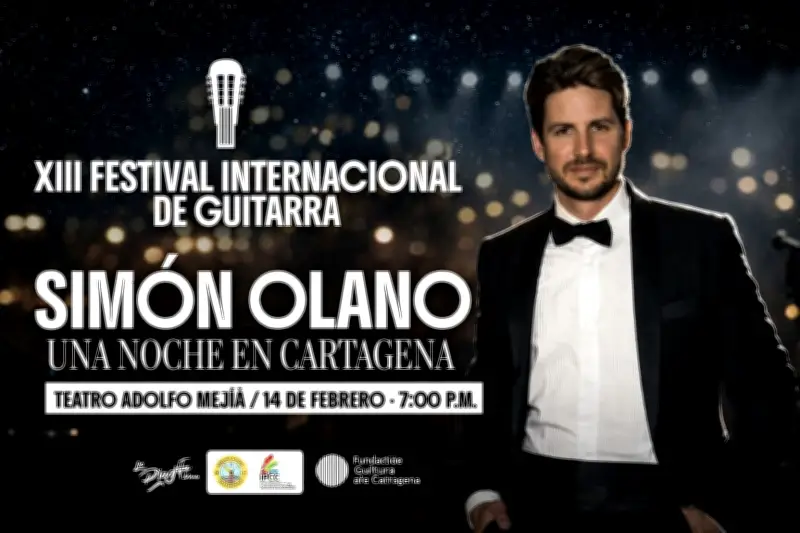 XIII Festival de Guitarra presenta concierto romántico en el Teatro Adolfo Mejía de Cartagena