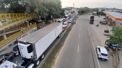 Accidentes paralizan vías en Cartagena: trancón en Troncal de Occidente y Mamonal