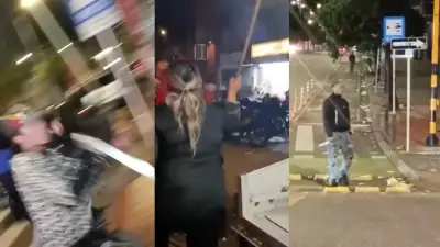 Ataque con cuchillos y machetes en Chapinero: vendedora heroica enfrenta a delincuentes