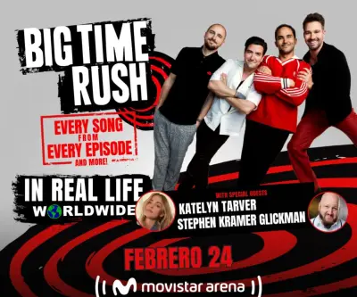 Big Time Rush regresa a Bogotá en febrero con gira mundial y nostalgia pop