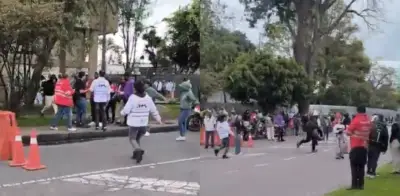 Bloqueo en el CAN: Manifestantes impiden salida de funcionarios del Ministerio de Educación