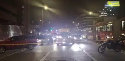 Bloqueo total en la calle 26 por protesta estudiantil de la Universidad Nacional