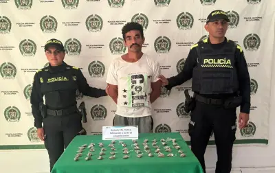 Capturan a 'Bigote de Brocha' con 50 dosis de marihuana en Arjona, Bolívar