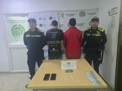 Capturan a dos presuntos microtraficantes con droga en San Vicente de Chucurí, Santander