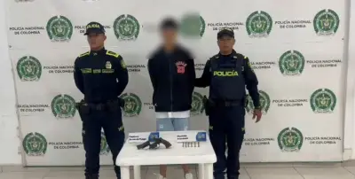 Capturan a joven extranjero armado en parque de Bucaramanga; investigan más vínculos delictivos