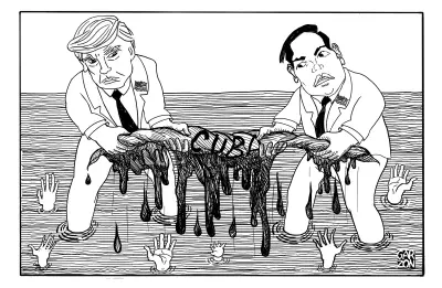 Caricaturista Garzón critica la corrupción política en sus últimos cartones