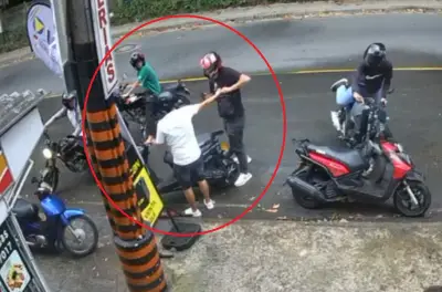 Cinco delincuentes asaltan a motociclista en Floridablanca con intimidación armada