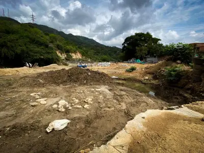 Comunidad de Girón exige continuidad de muro contra inundaciones del río de Oro