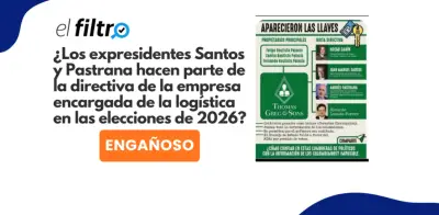Desmienten que Santos y Pastrana estén en directiva de empresa electoral para 2026