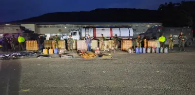 Ejército y Policía incautan 9.000 galones de combustible del ELN en Norte de Santander