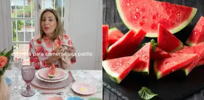 Experta en protocolo revela la forma correcta de comer sandía en eventos formales y el error común