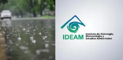Ideam pronostica intensificación de lluvias para el fin de semana en múltiples regiones de Colombia