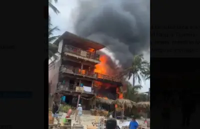 Incendio de gran magnitud arrasa cabaña turística en Mendihuaca, Magdalena