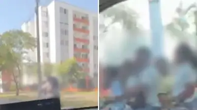 Indignación en Cali por moto con cinco pasajeros, incluidos menores, sin casco