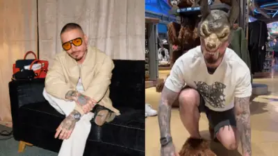 J Balvin genera polémica al adoptar estética 'Therian' con máscara de lobo para su nueva canción