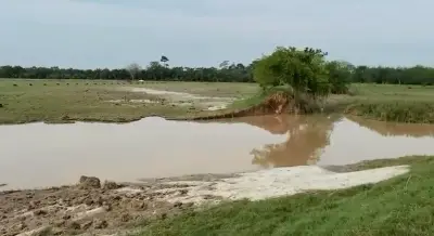 Jarillones del río Lebrija en riesgo crítico tras rupturas de hasta 60 metros en Santander