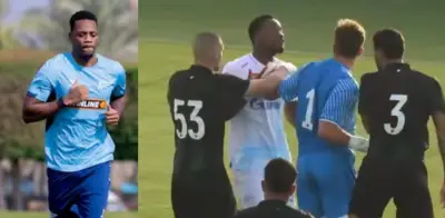 Jhon Durán protagoniza su primera polémica en Rusia con empujones y llave de lucha libre