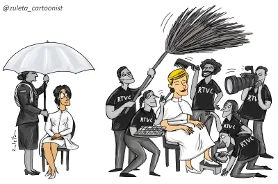 La Primera Dama de Colombia se convierte en blanco de caricaturistas por su estilo y gestión